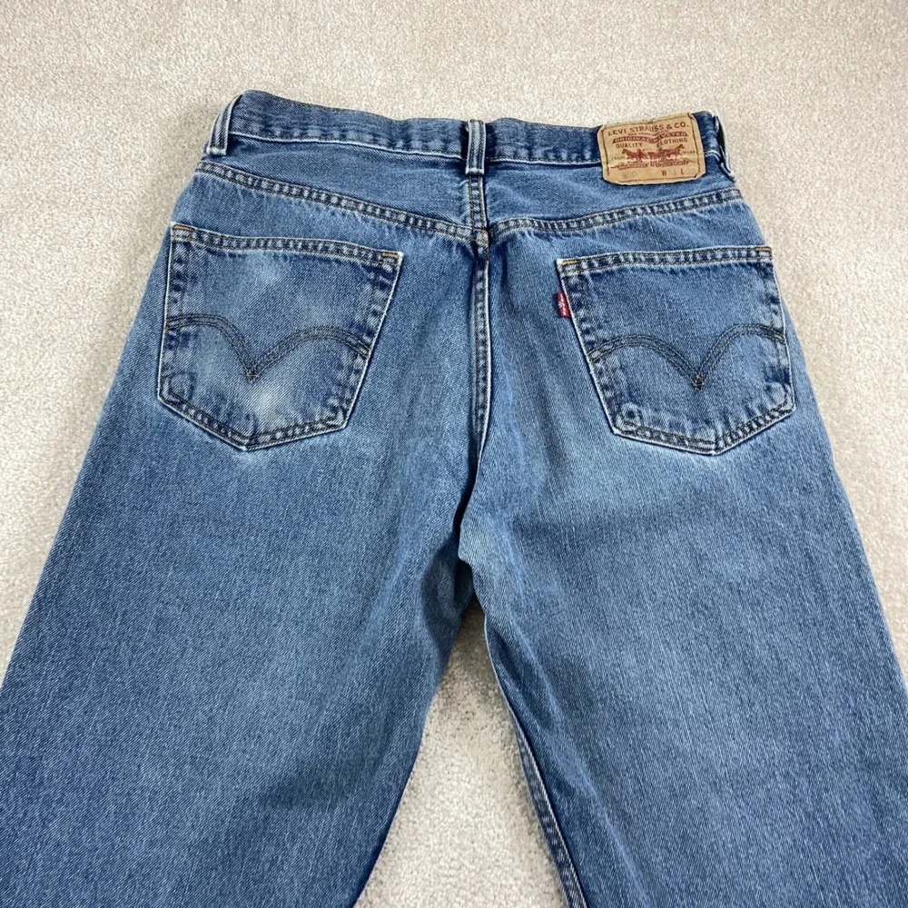 Vtg Y2K Levi's 550 Relaxed Fit Tapered Leg Jeans Mens 33x30 Blue Denim